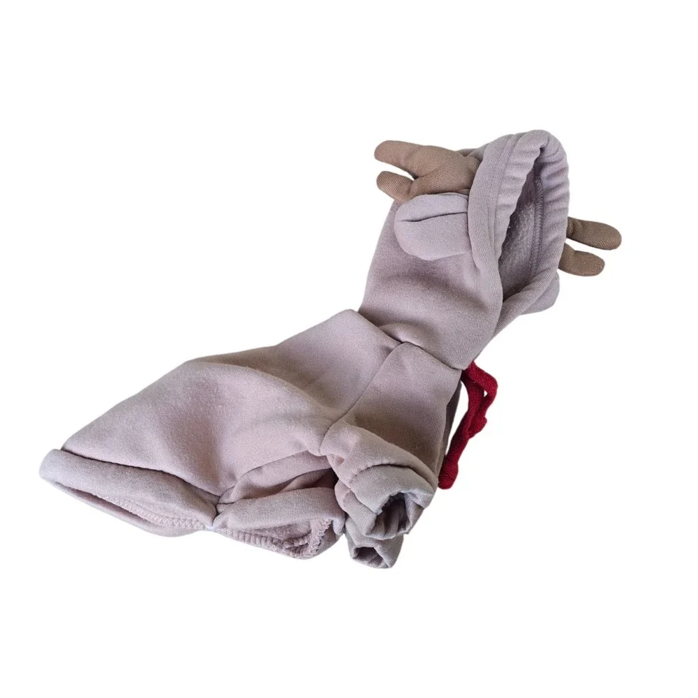 Dog Puppy‎ Reindeer Antler Hoodie Costume Pet Winter Clothes
